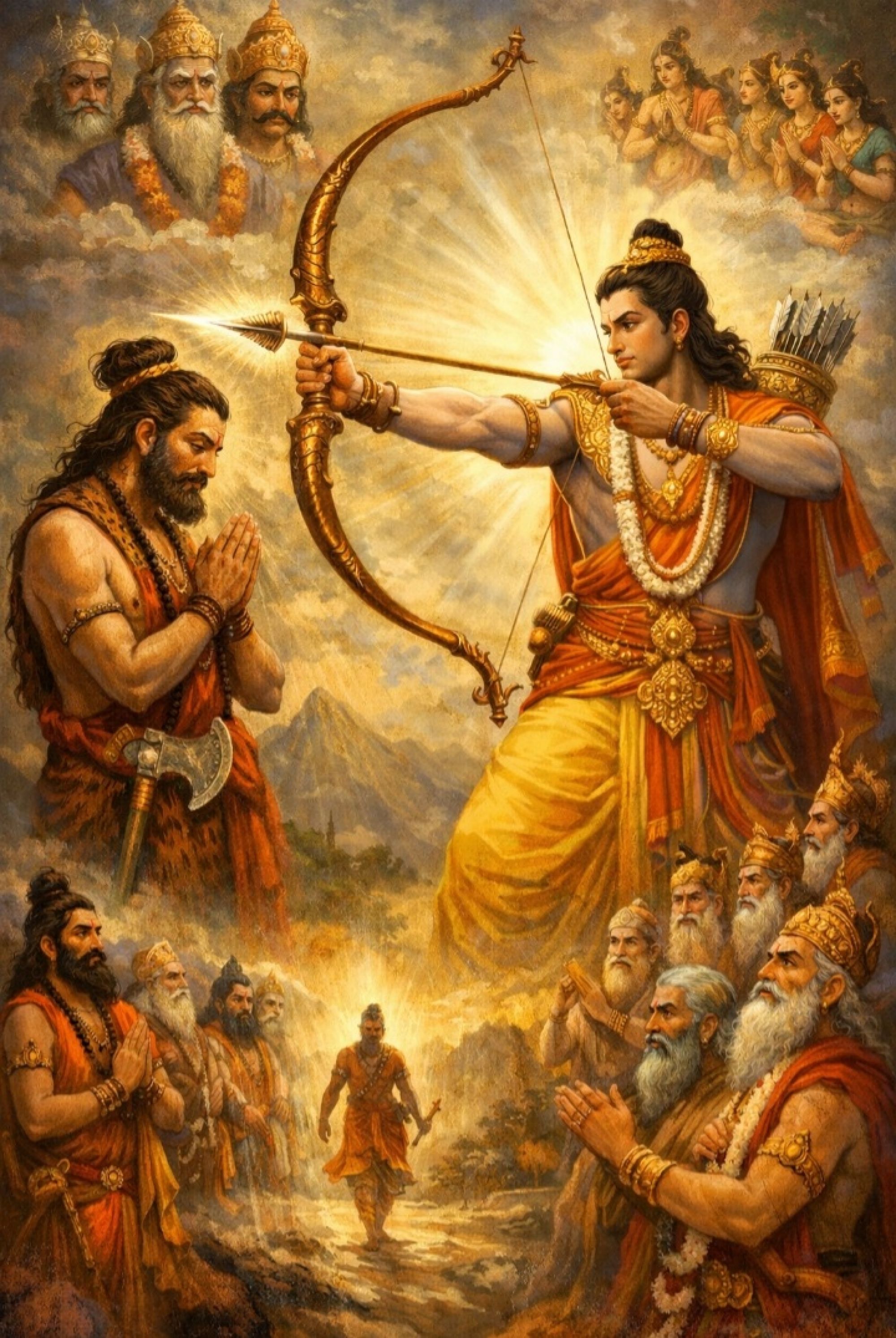 वैष्णव तेज का समर्पण — श्रीराम और परशुराम का अद्भुत सामना