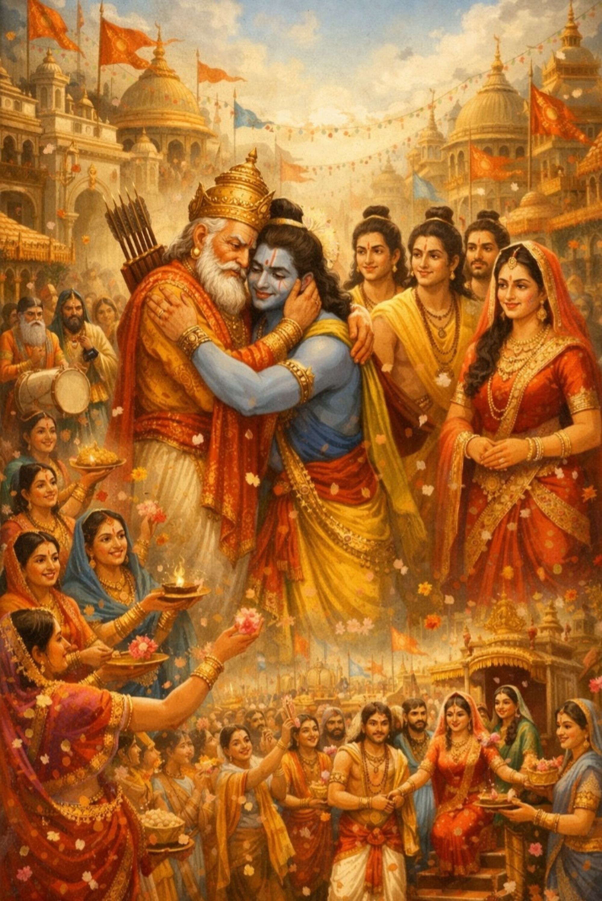 अयोध्या में आनन्द की वापसी और राम-सीता का मधुर गृहस्थ जीवन