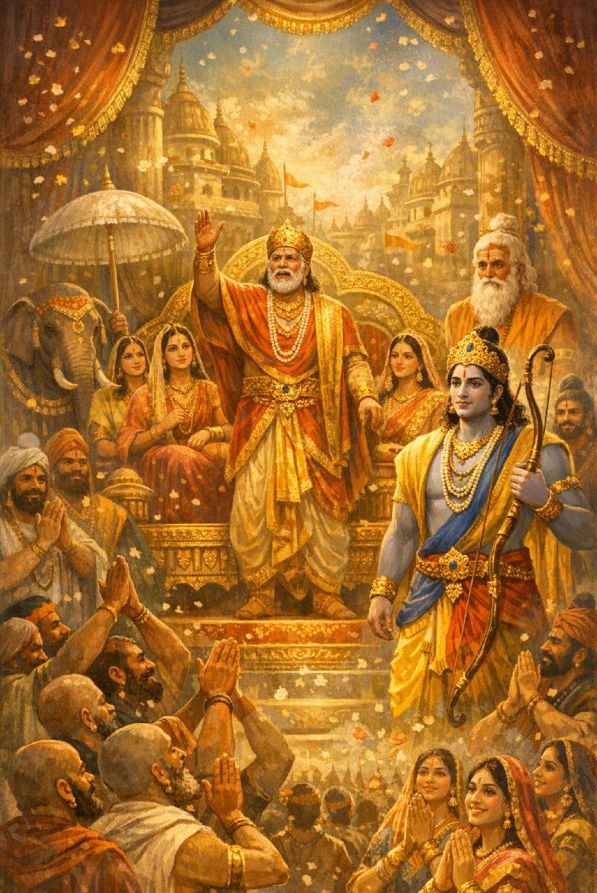 रामाभिषेक की घोषणा — अयोध्या में उमड़ा प्रेम, विश्वास और आनंद का सागर