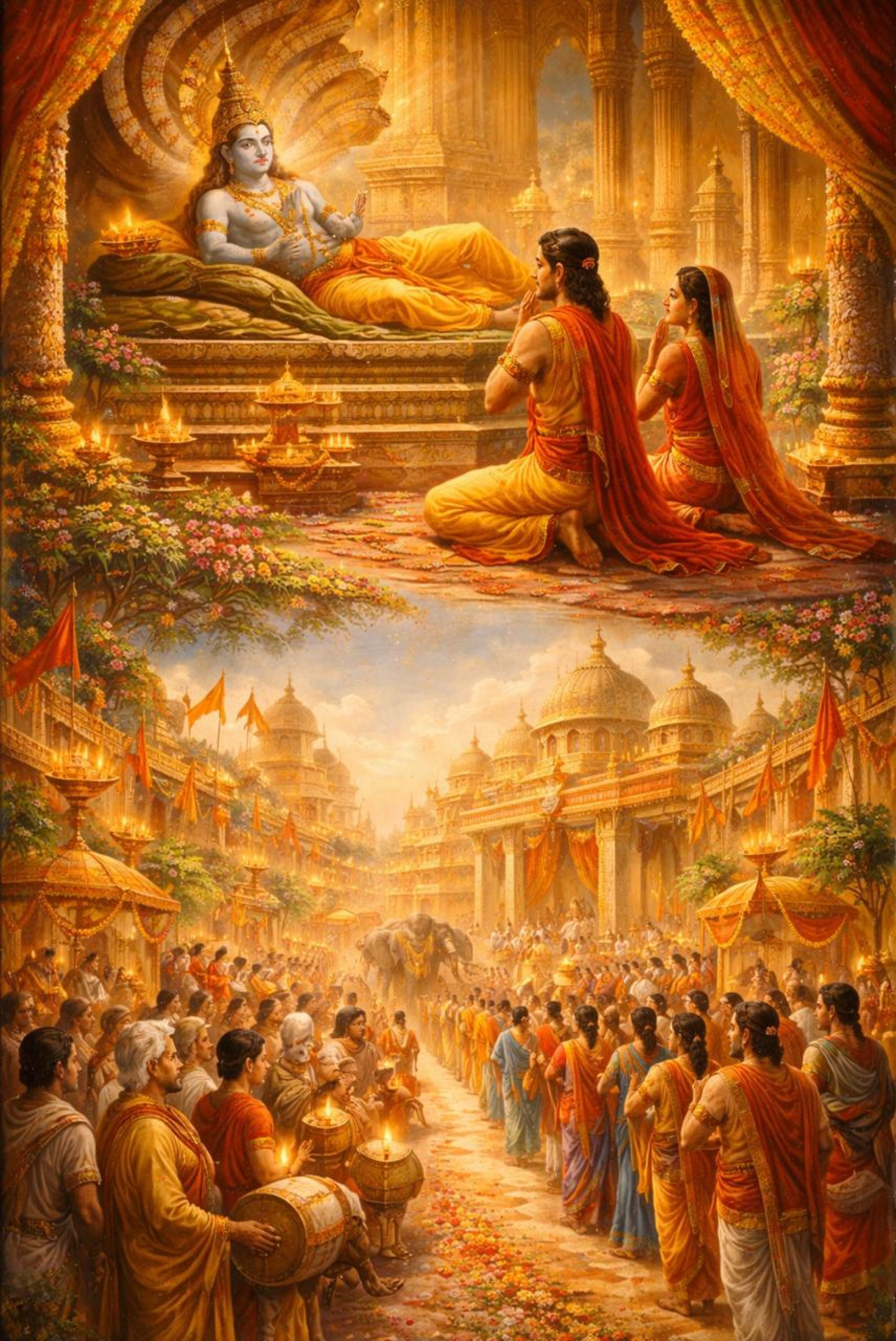 रामाभिषेक की पूर्वसंध्या — भक्ति, संयम और उत्सव से स्पंदित अयोध्या