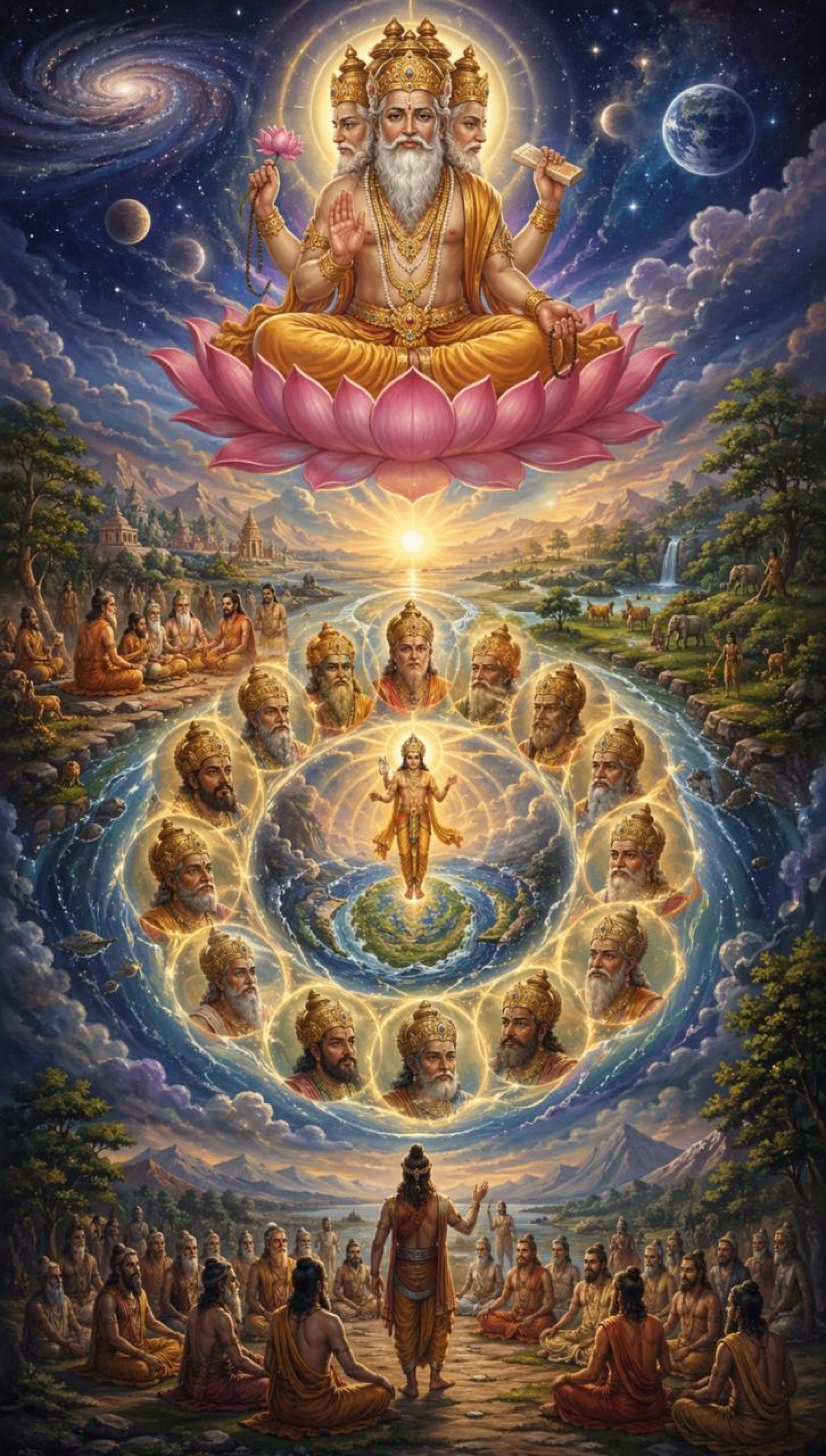 मन्वन्तरों की अनंत धारा: सृष्टि, समय और धर्म का दिव्य विधान