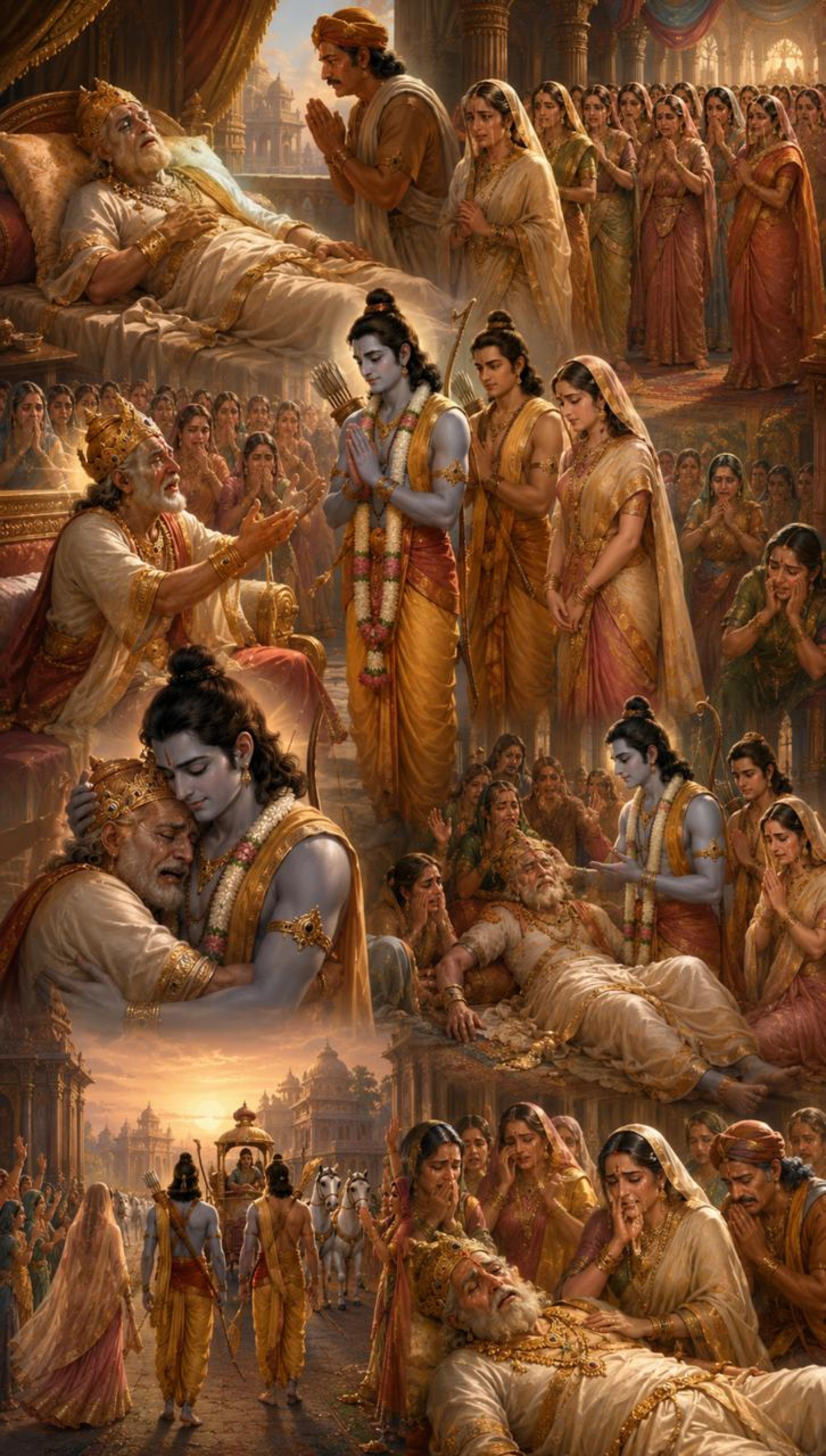 वनगमन की अंतिम रात्रि — पिता और पुत्र के हृदयविदारक विरह की करुण गाथा