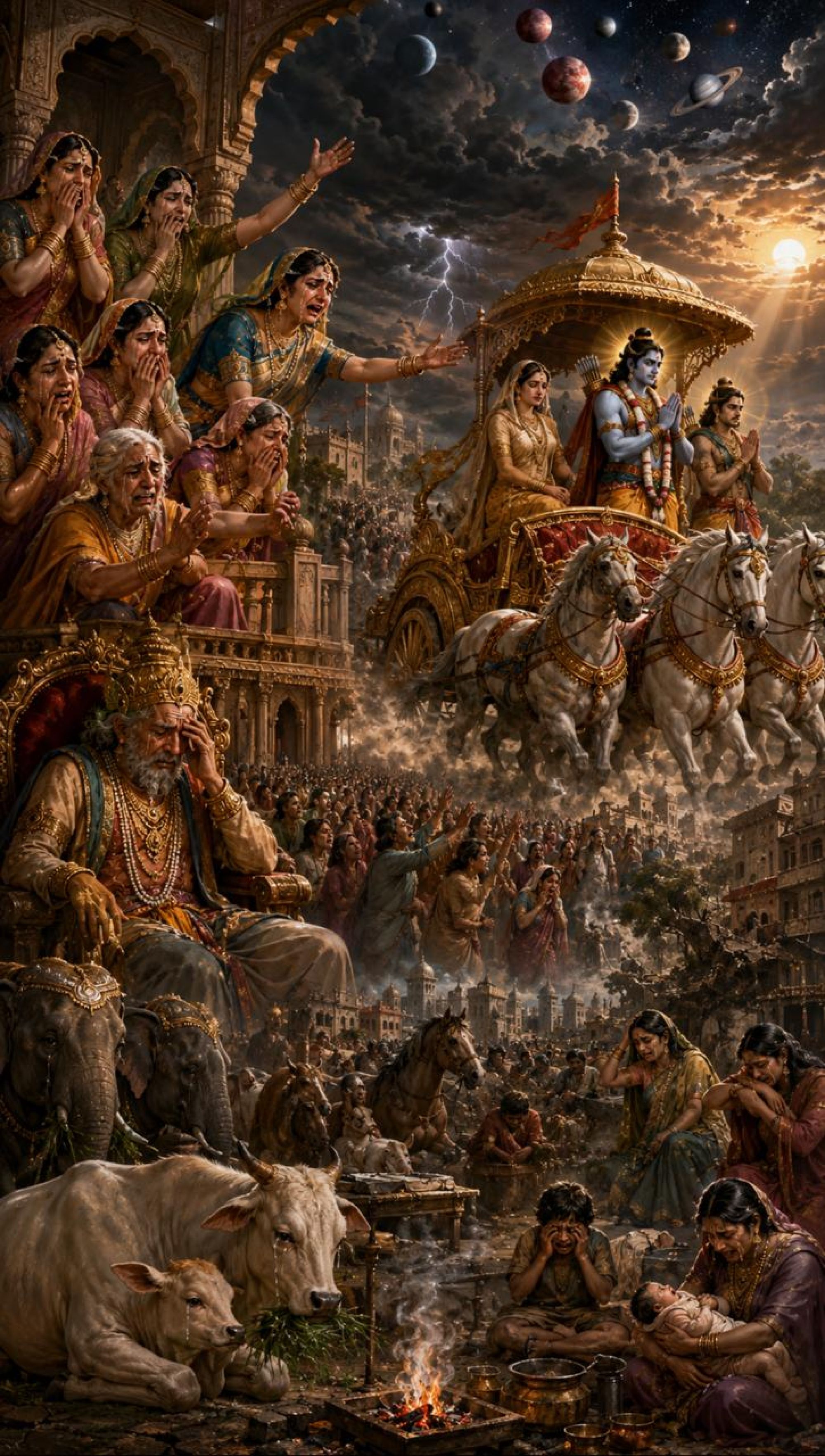 अयोध्या का महाविलाप — जब राम वन को चले और समस्त सृष्टि रो पड़ी
