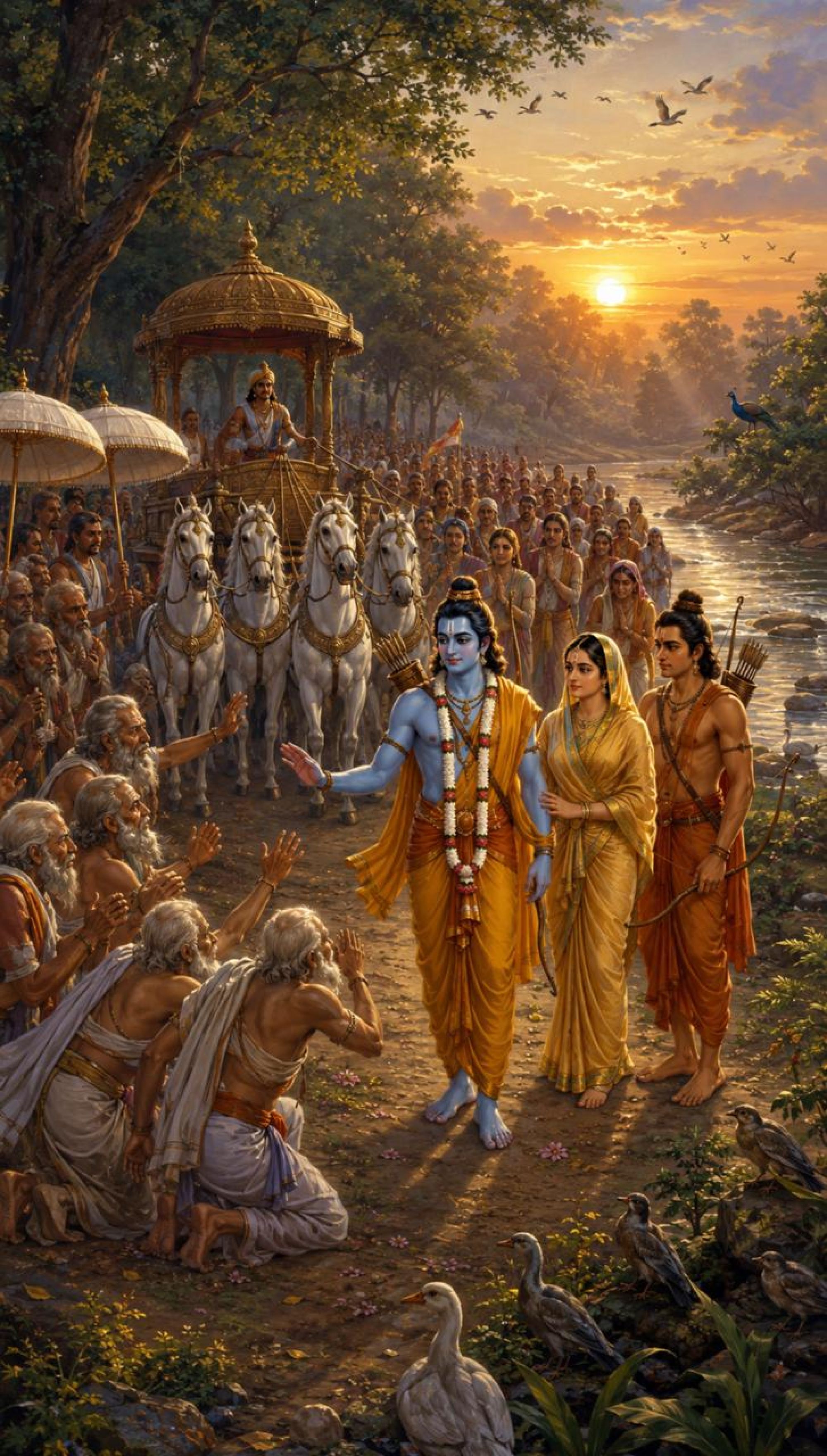 तमसा तट की करुण पुकार — जब अयोध्या श्रीराम को रोकने वन तक चली आई