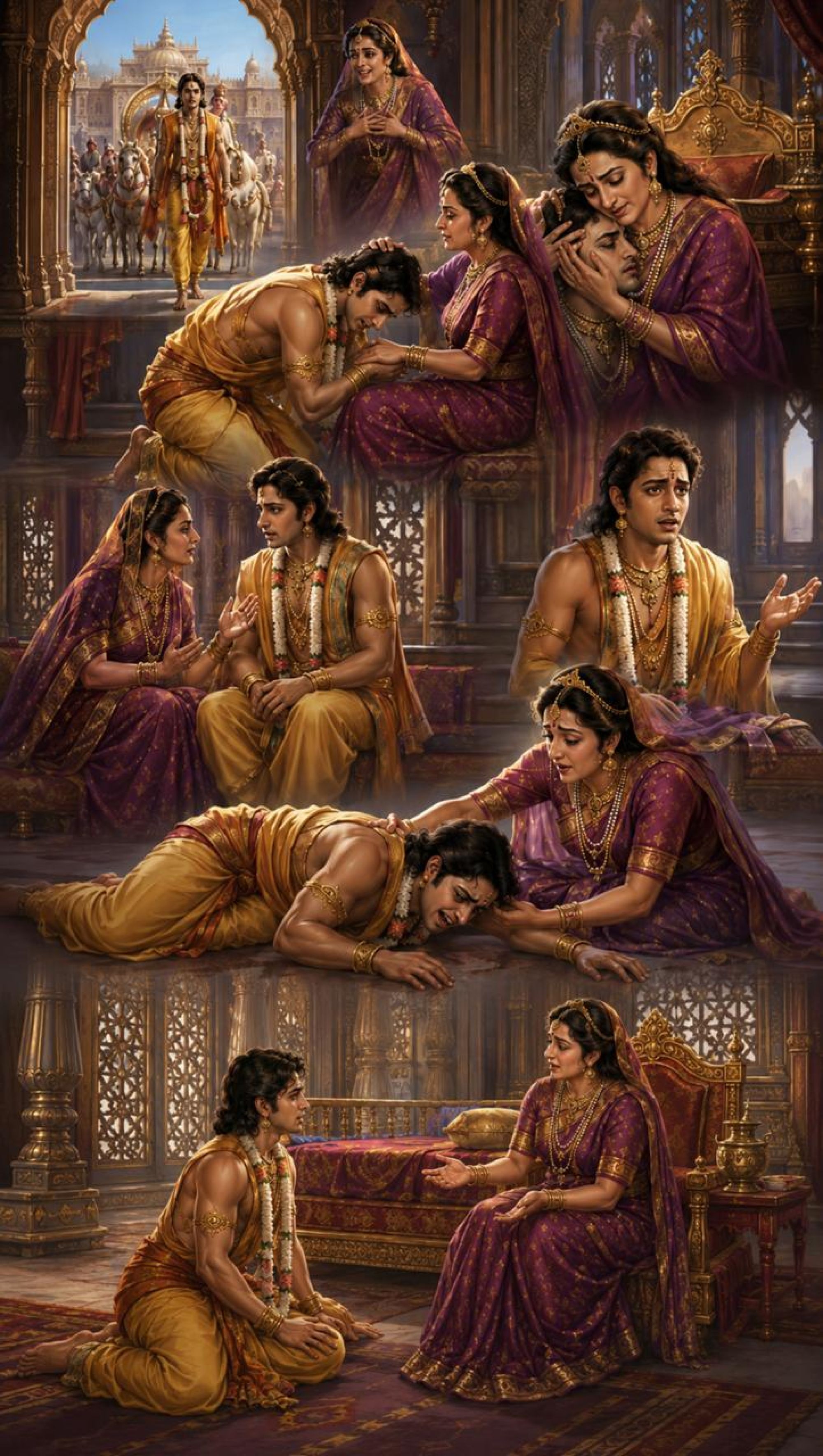 भरत पर टूटा वज्र — पिता के वियोग का असहनीय समाचार