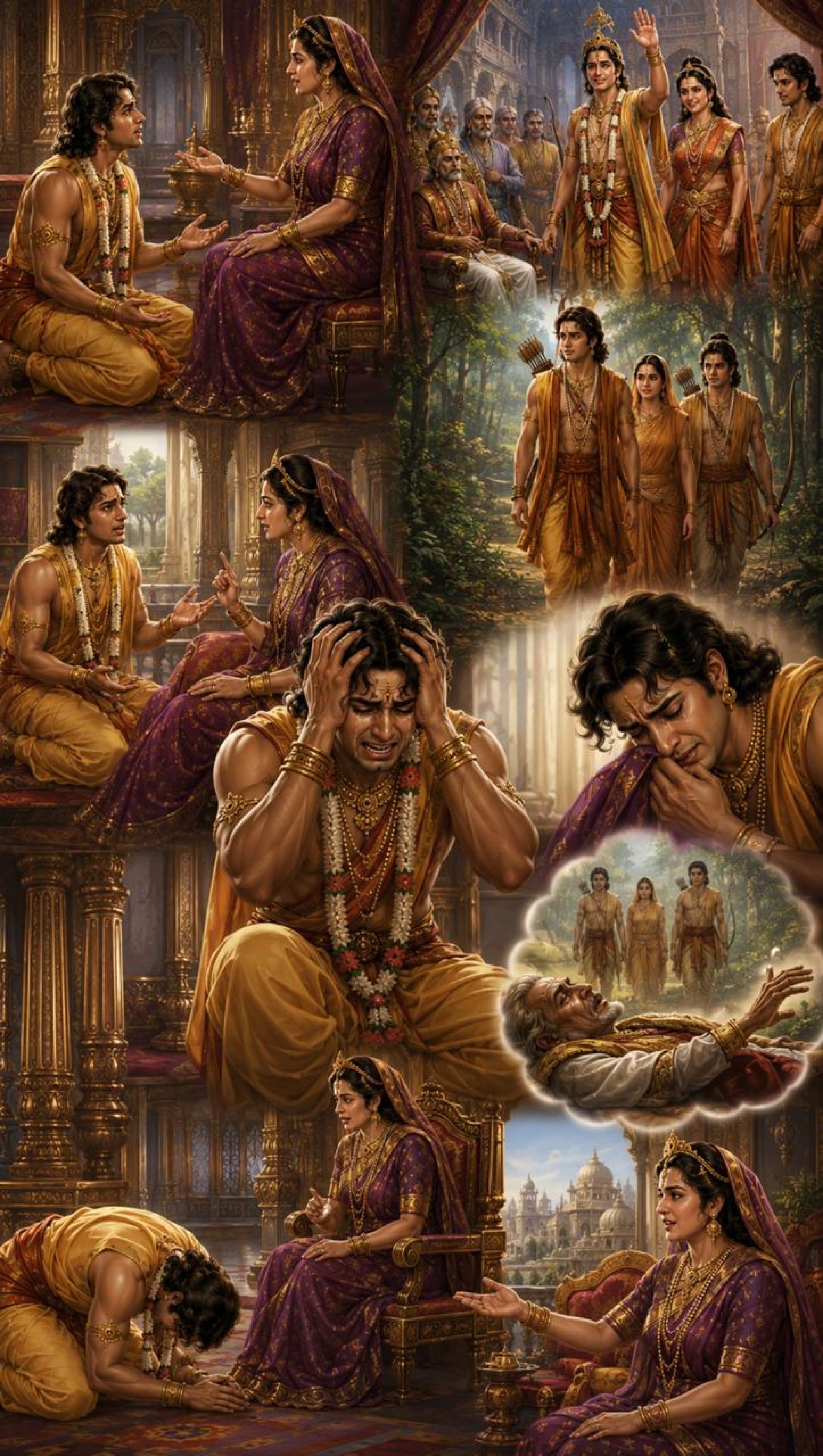 भरत का हृदय विदीर्ण हुआ — जब वनवास और पिता की मृत्यु का रहस्य सामने आया