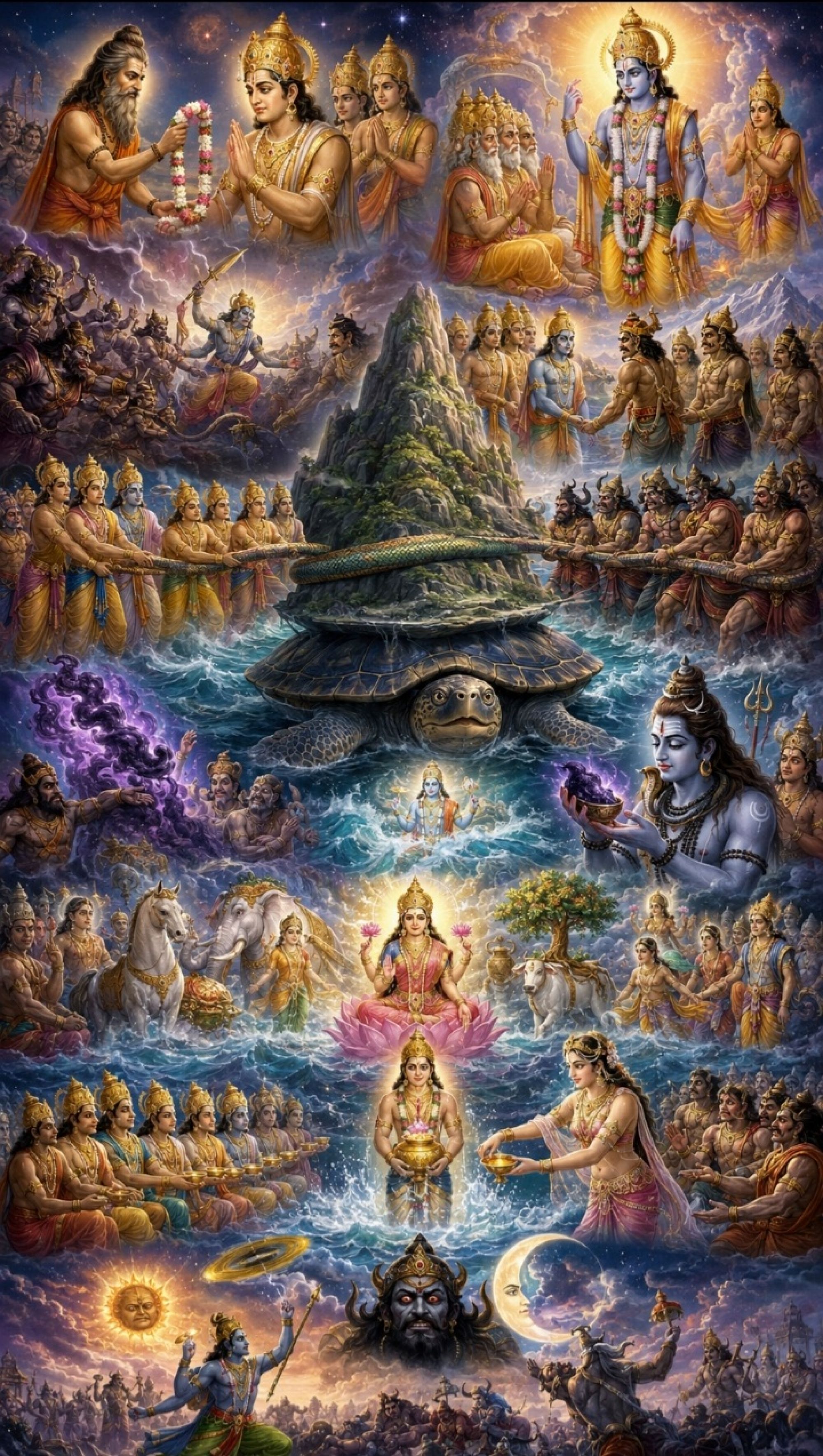 समुद्र-मन्थन की दिव्य और रोमांचक कथा — भगवान कच्छप (कमठ) अवतार