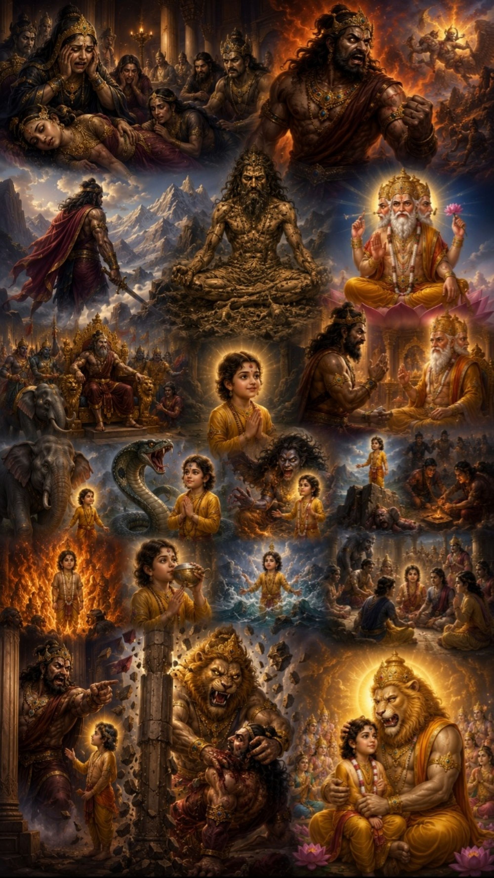 अहंकार का अंत और भक्ति की विजय — श्रीनृसिंह अवतार की करुण-गौरवमयी कथा