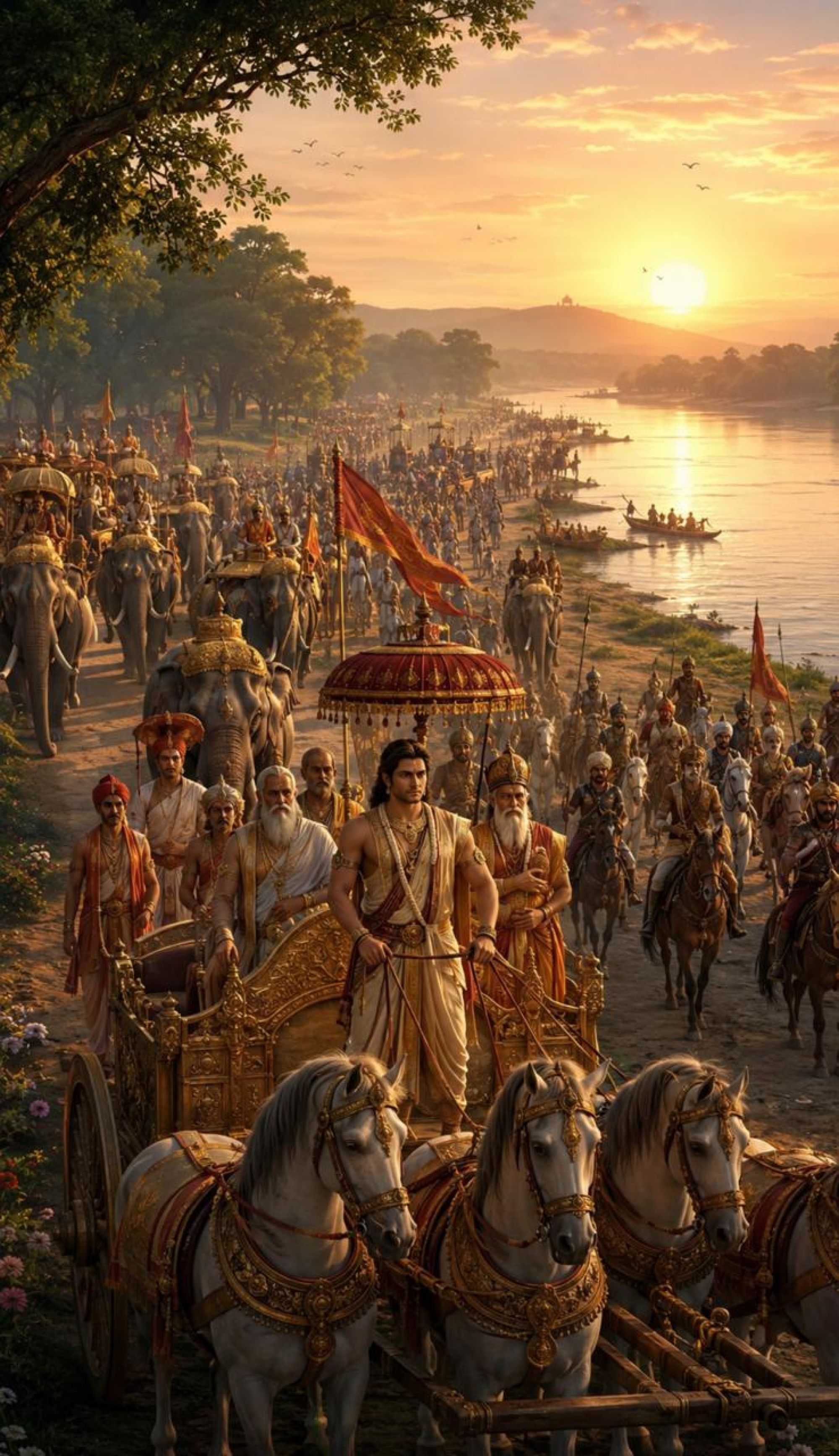 श्रीराम की खोज में उमड़ा अयोध्या का प्रेम — भरत के साथ वन की ओर बढ़ता धर्मयात्रियों का महासागर