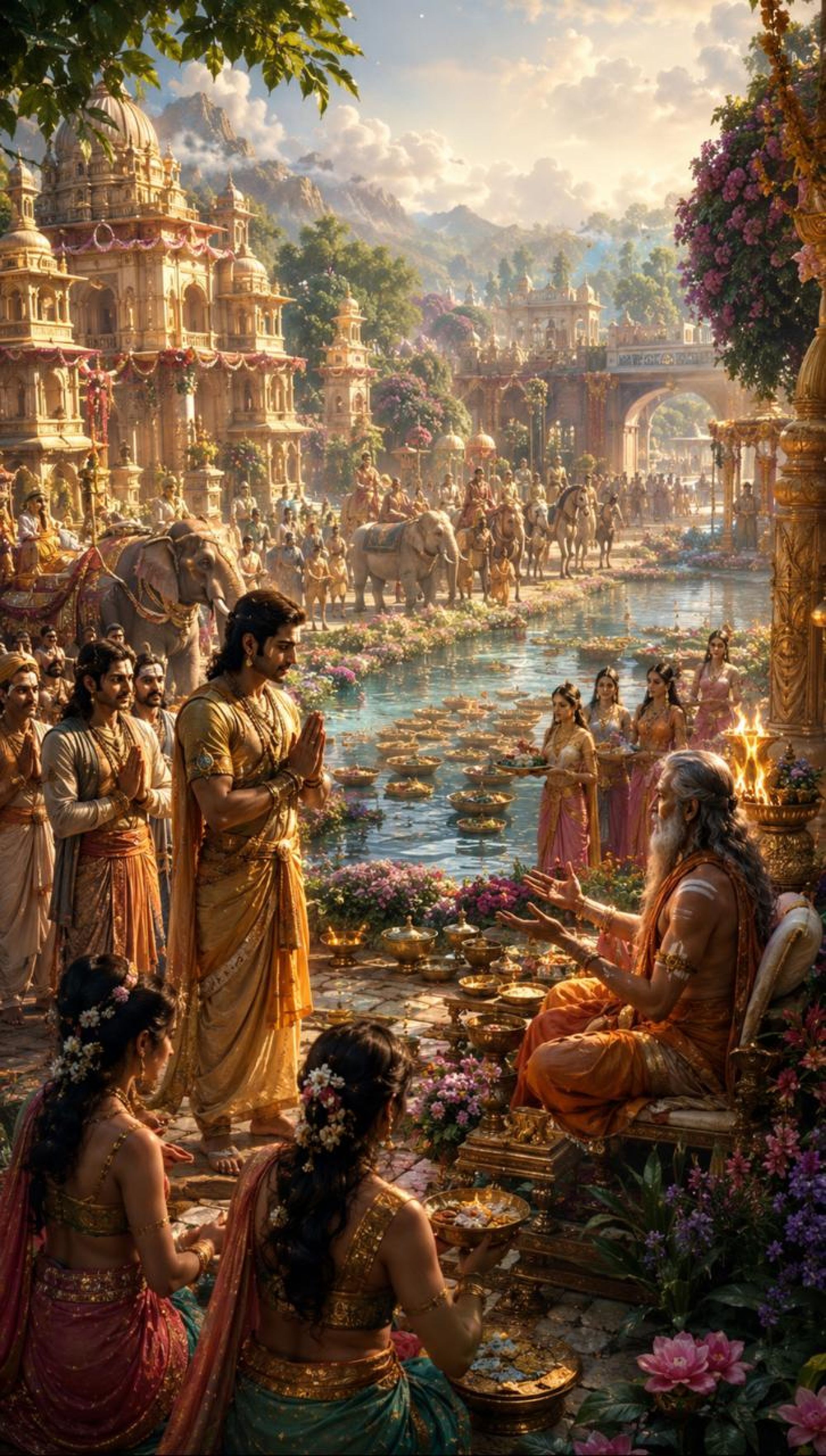 महर्षि भरद्वाज का दिव्य वैभव – जब तपोबल से वन बन गया स्वर्गलोक