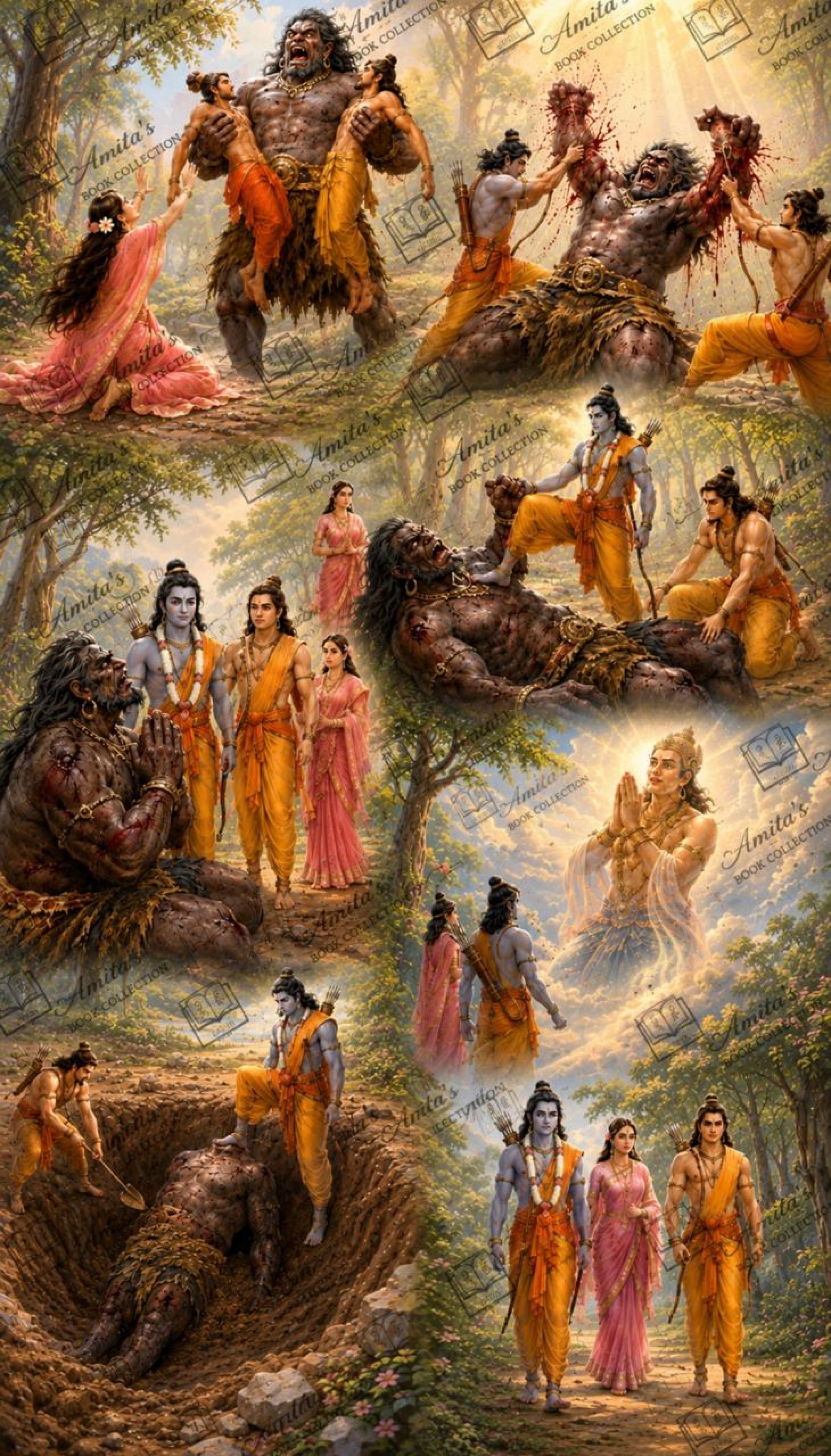 4) शापित गंधर्व का उद्धार — जब क्रोध नहीं, करुणा से मारा राम ने