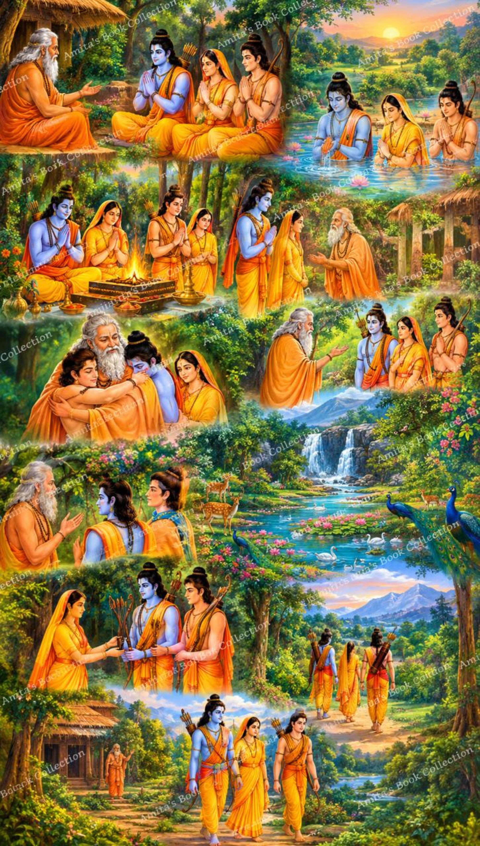 (8) ​सुतीक्ष्ण मुनि से विदाई और दण्डकारण्य की ओर श्रीराम की यात्रा